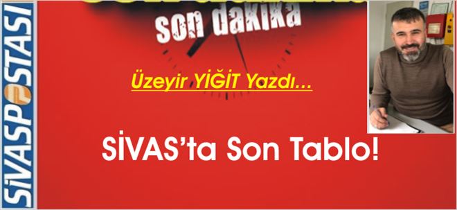 SİVAS´ta Son Tablo!