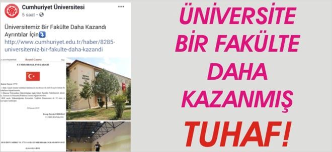 FAKÜLTE KAZANILMADI İSİM DEĞİŞTİ!