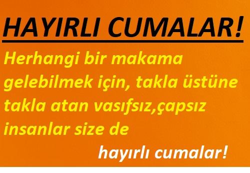 HAYIRLI CUMALAR!