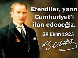  CUMHURİYETİ İLAN EDECEĞİZ!