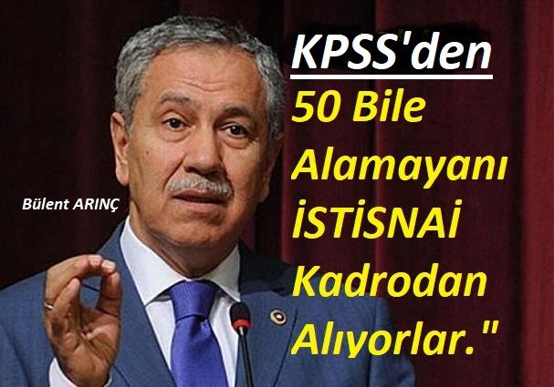 İSTİSNAİ KADRO ATAMALARI İPTAL EDİLMELİ!