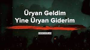 ÜRYAN GELDİM...