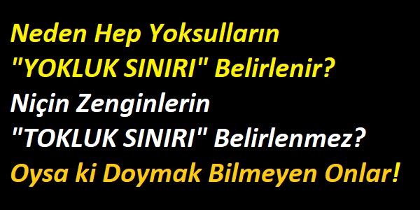 TOKLUK SINIRI DA BELİRLENSİN!