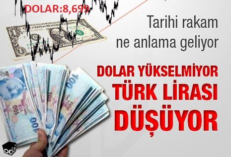 TÜRK LİRASI DEĞER KAYBEDİYOR!