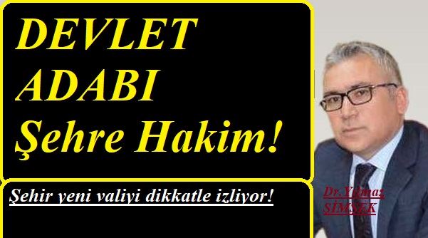 ŞEHRE HUZUR VE GÜVEN HAKİM!