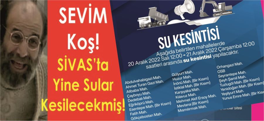 SUSUZ ŞEHİR SİVAS!