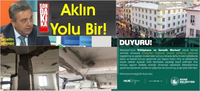 BELEDİYE YANLIŞTAN DÖNDÜ!