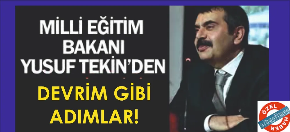 EĞİTİMDE GÜZEL ŞEYLER OLUYOR!