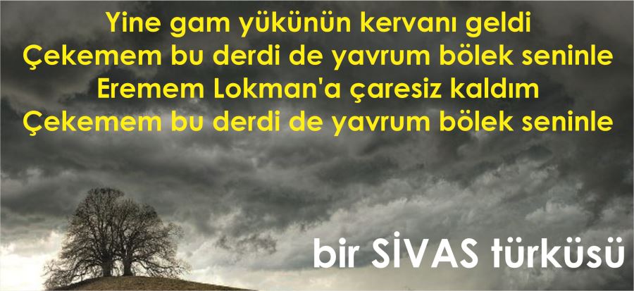 bir SİVAS türküsü...