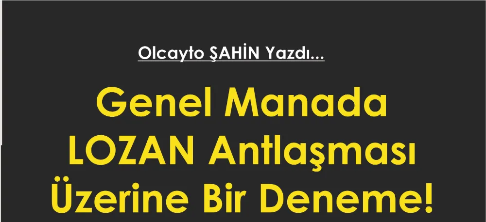 HANGİ LOZAN?