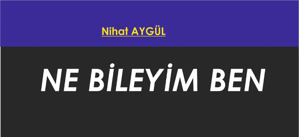 NE BİLEYİM BEN