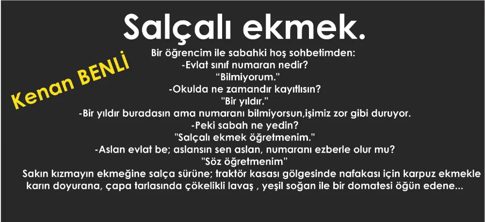 SALÇALI EKMEK!