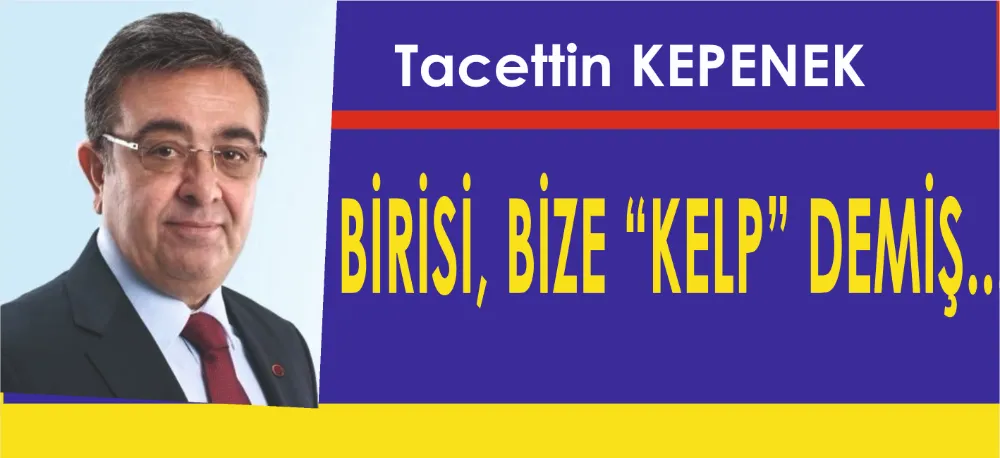 BİRİSİ, BİZE “KELP” DEMİŞ... 