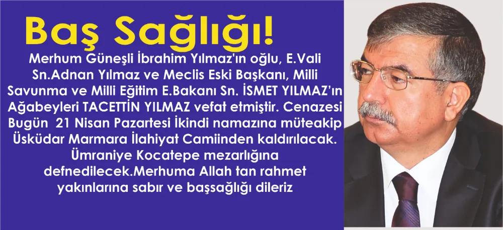 BAŞ SAĞLIĞI!