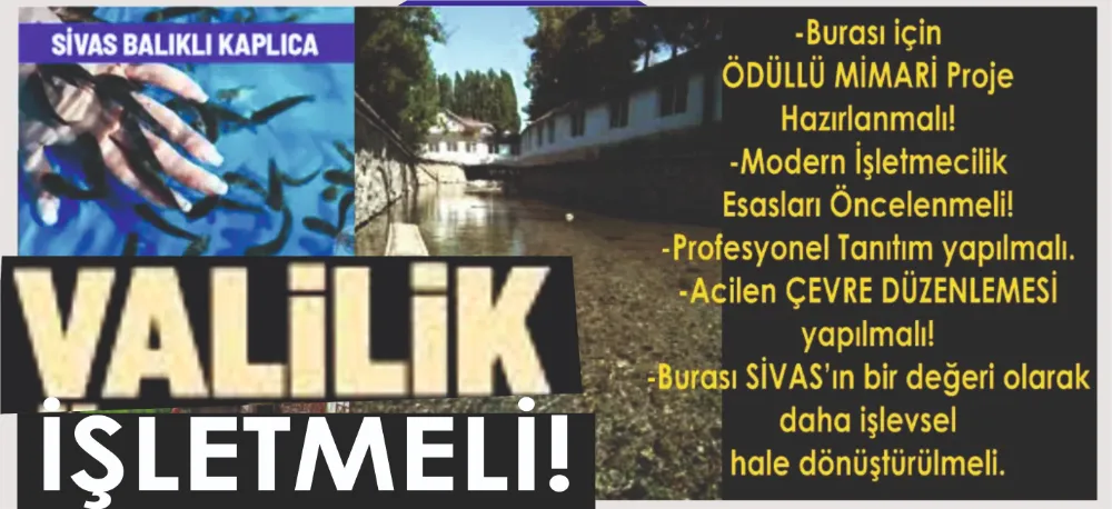 BALIKLI KAPLICA YENİLENMELİ!