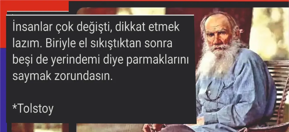 TOLSTOY DER Kİ!